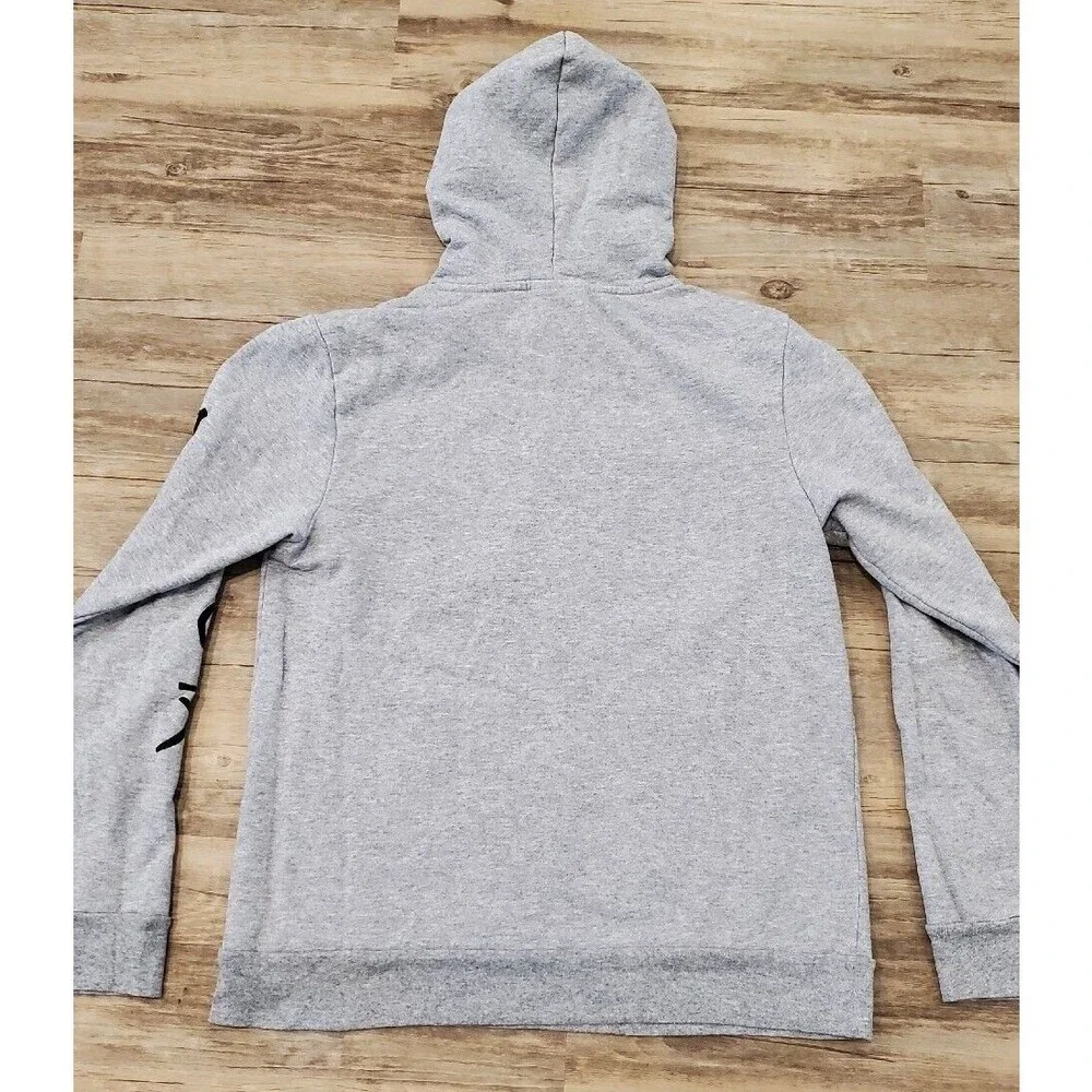 Demon Slayer Drawstring Hoodie Gray Trio Line Sz Small Japamese Anime Manga